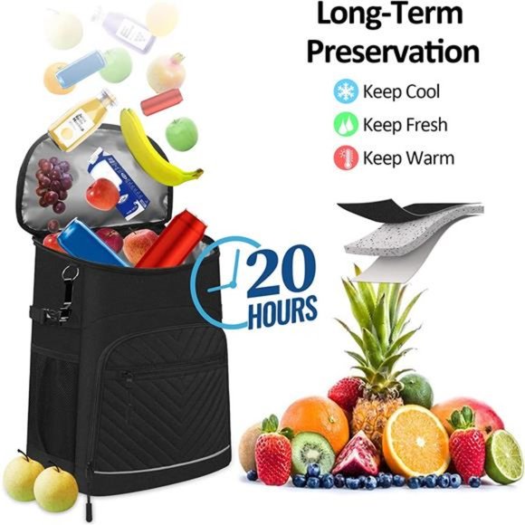 Amazon.com : FORICH Backpack Cooler Leakproof Insulated  Cooler Backpack Insulated Leakproof Waterproof Backpack Cooler Bag 30 Cans